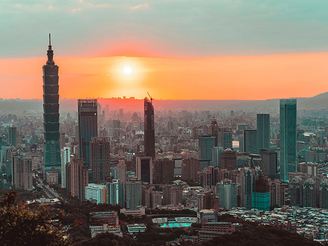 Taipei skyline in Taiwan