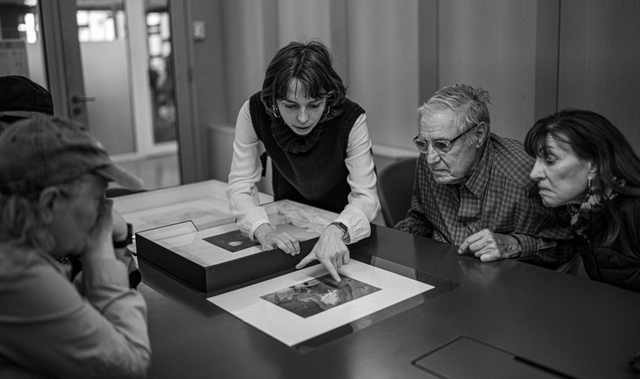 A photograph retained from the Paris workshop’s Fondation Henri Cartier-Bresson visit