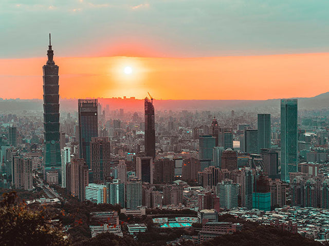 Taipei skyline in Taiwan