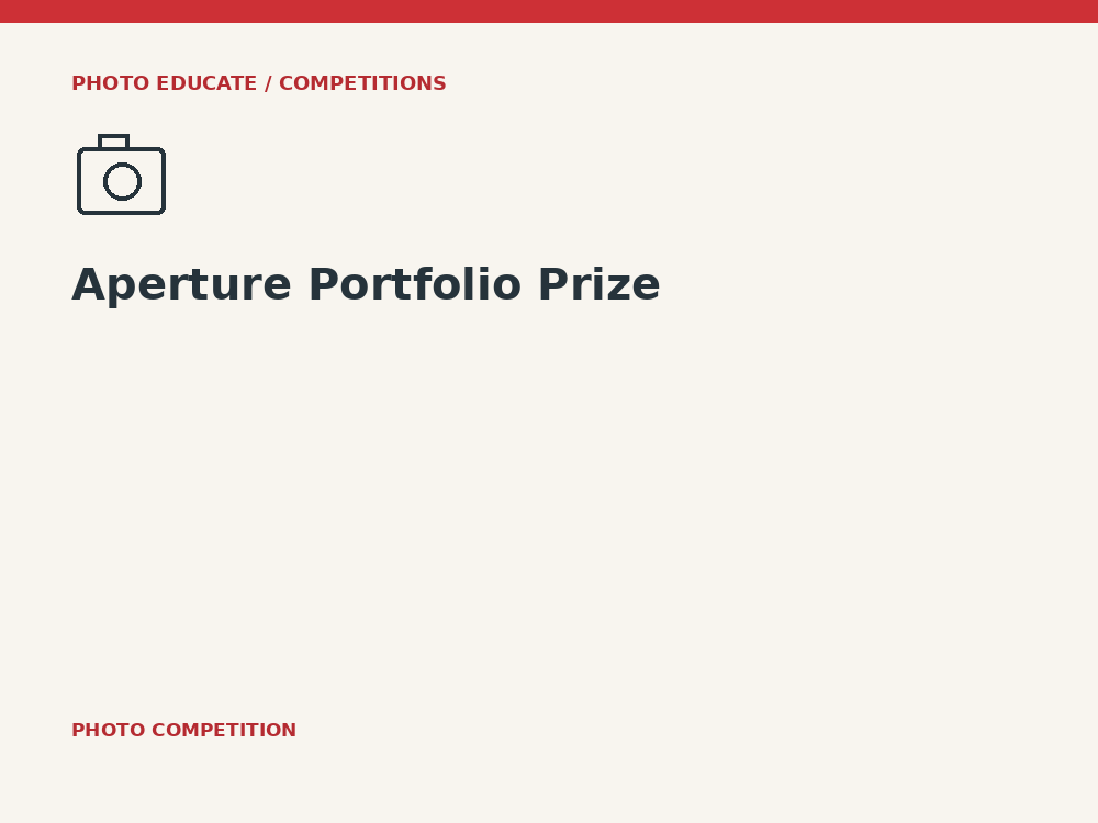 Aperture Portfolio Prize