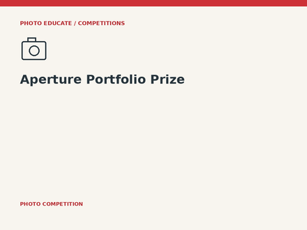 Aperture Portfolio Prize