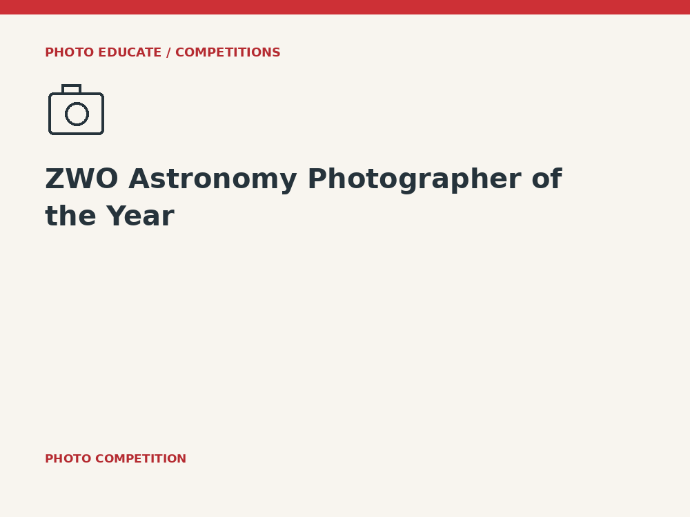 ZWO Astronomy Photographer of the Year