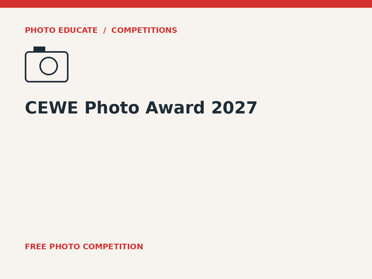 CEWE Photo Award 2027