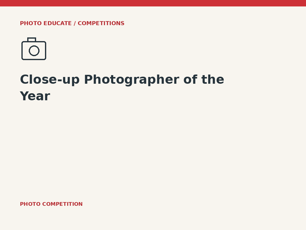 Close-up Photographer of the Year