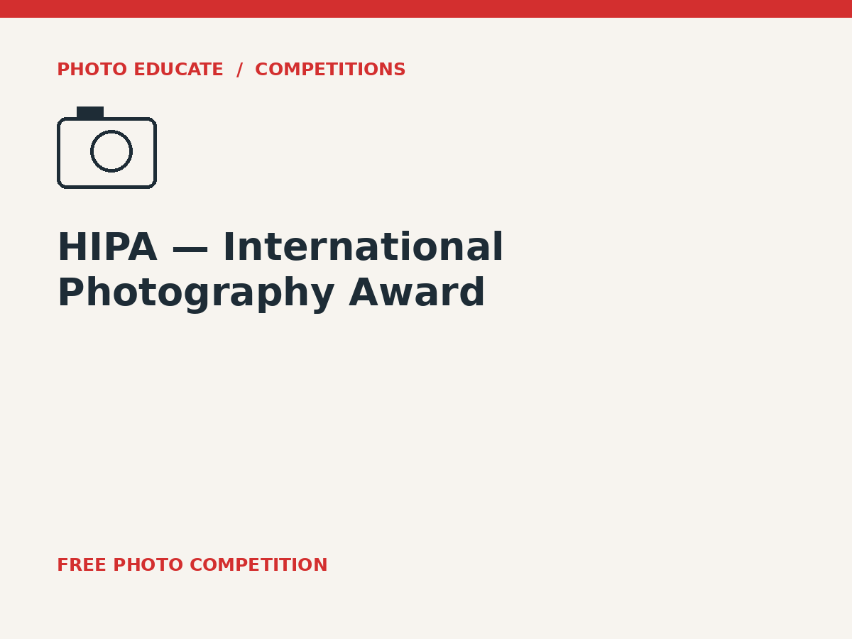 HIPA — International Photography Award