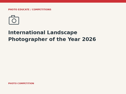 International Landscape Photographer of the Year 2026