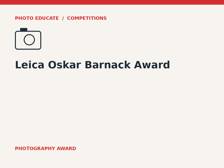 Leica Oskar Barnack Award