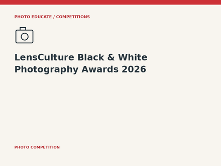 LensCulture Black & White Photography Awards 2026