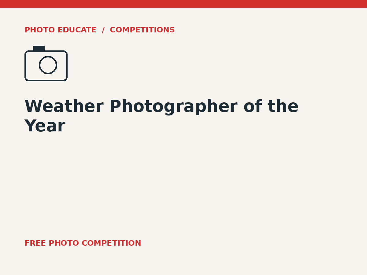 Weather Photographer of the Year