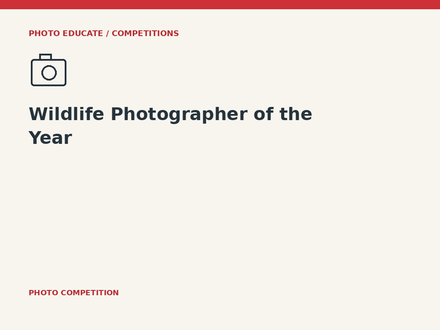 Wildlife Photographer of the Year