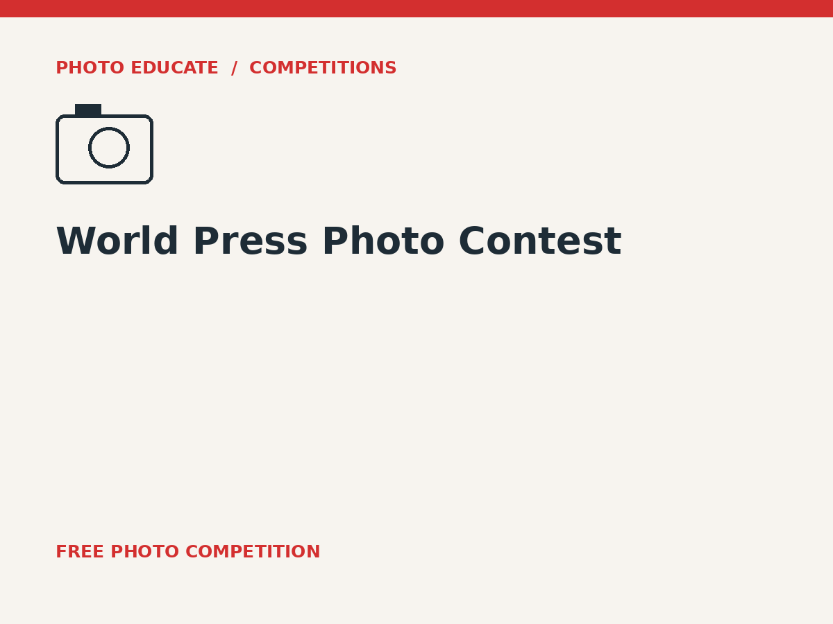 World Press Photo Contest